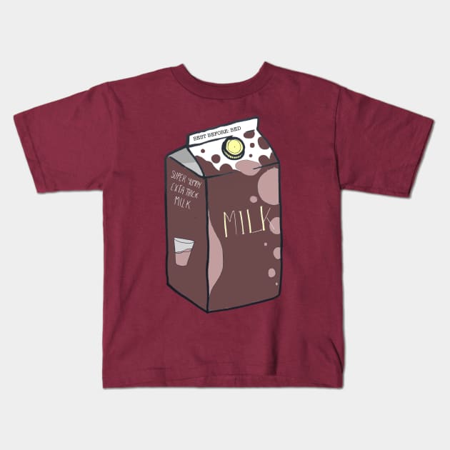 MiILK v2 Chocolate Kids T-Shirt by Kcael